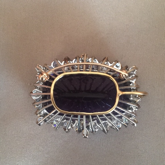 79+ct Siberian Amethyst Pin/Pendant. 4.74ct Dia! - Picture 2 of 8